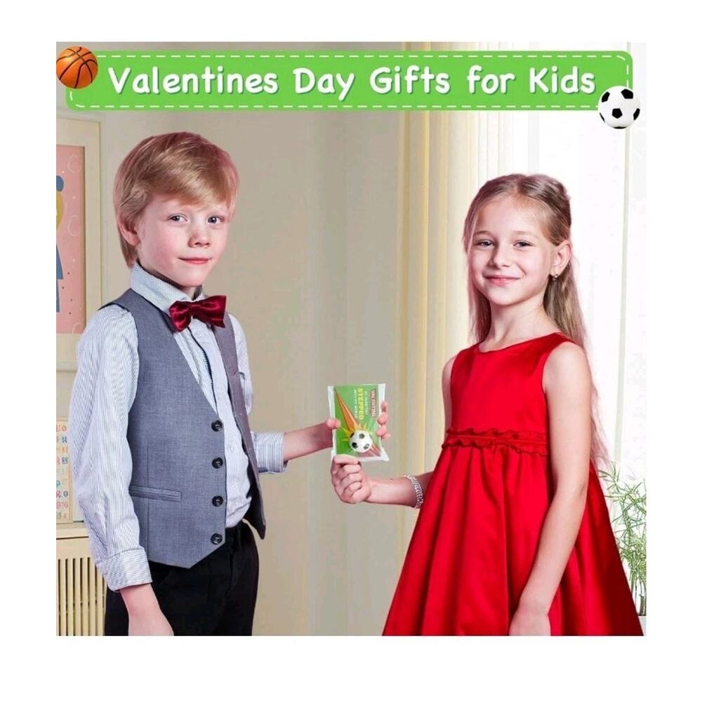 30 Pack Sports Valentines Cards Gifts for Kids School Classroom Squeeze Foam... - Picture 6 of 10